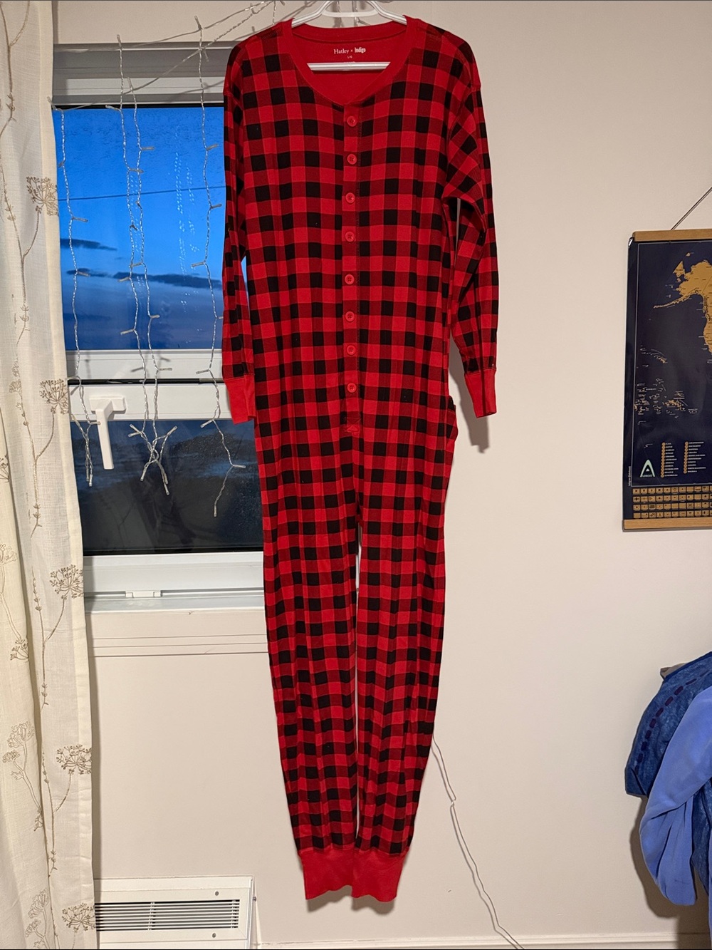 Red and Black Buffalo Plaid adult One-Piece